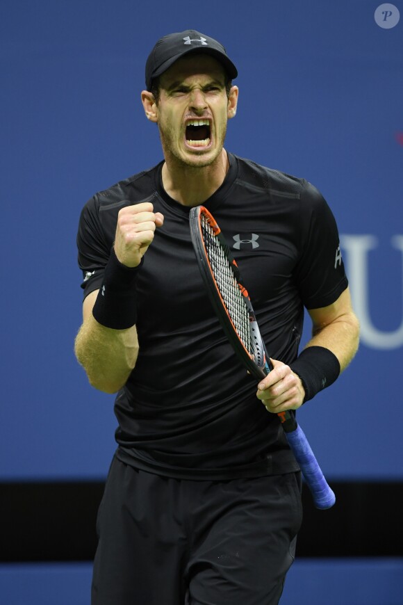 Andy Murray pendant l'US Open 2016 au USTA Billie Jean King National Tennis Center à Flushing Meadow, New York, le 30 août 2016.