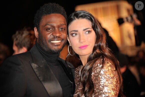 Corneille et sa femme Sofia de Medeiros lors de la14eme edition des NRJ Music Awards au Palais des Festivals a Cannes le 26 Janvier 2013.