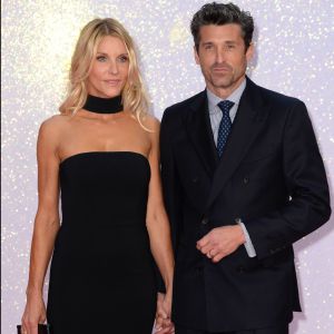 Patrick Dempsey et sa femme à Leicester Square, Londres, le 5 septembre 2016.