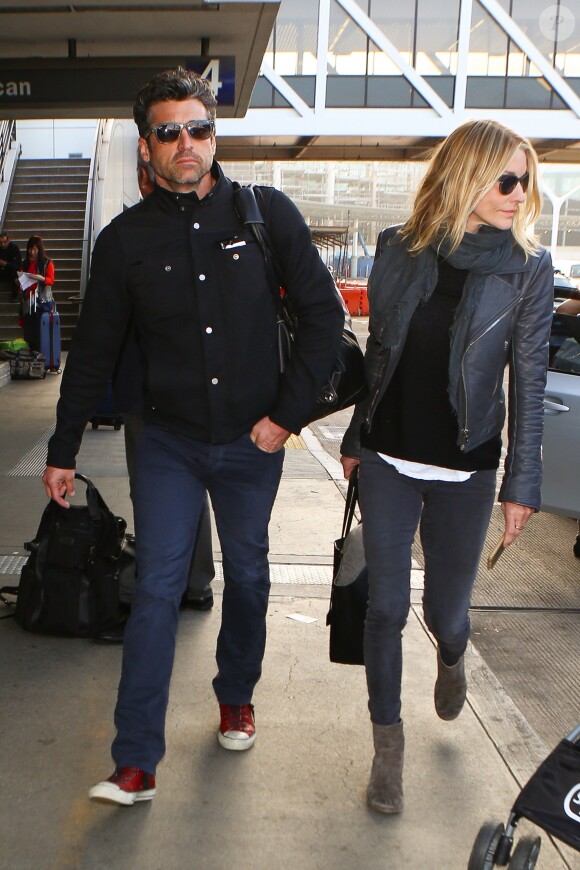 Patrick Dempsey et Jillian Fink à Los Angeles, le 13 février 2016.