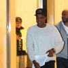 Jay-Z sort d'une longue journée au bureau à New-York le 5 octobre 2016.