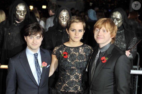 Daniel Radcliffe, Emma Watson et Rupert Grint - Avant-première de Harry Potter et les Reliques de la mort (partie I) à Londres le 11 novembre 2010