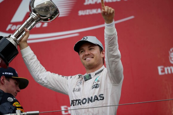 Nico Rosberg remporte le Grand Prix du Japon à Suzuka. Le 9 octobre 2016. © Photo4 / LaPresse