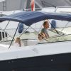 Exclusif - Nico Rosberg, sa femme Vivian Sibold et leur fille Alaïa se baladent en bateau à bord du Kimax. Ibiza, Espagne, le 23 septembre 2016.