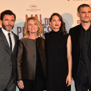 Alex Brendemühl, Nicole Garcia, Marion Cotillard et Louis Garrel - Avant-première du film "Mal de Pierres" au cinéma Gaumont Champs-Elysées Marignan à Paris, le 10 octobre 2016.