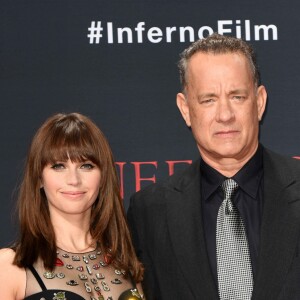 Felicity Jones, Tom Hanks - Première du film "Inferno" à Berlin. Le 10 octobre 2016