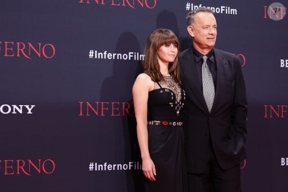 Felicity Jones, Tom Hanks - Première du film "Inferno" à Berlin. Le 10 octobre 2016