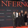 Ron Howard, Omar Sy, Felicity Jones, Tom Hanks et sa femme Rita Wilson, Dan Brown - Première du film "Inferno" à Berlin. Le 10 octobre 2016