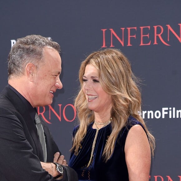 Tom Hanks et sa femme Rita Wilson - Première du film "Inferno" à Berlin. Le 10 octobre 2016