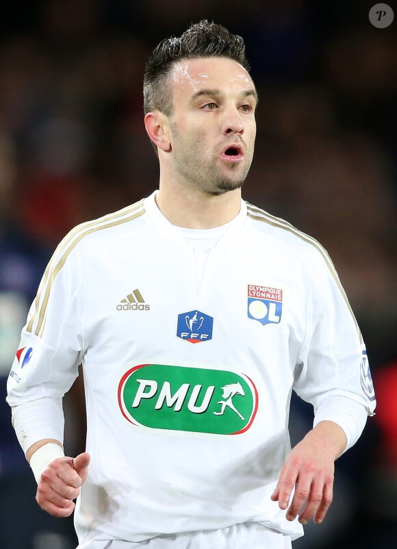 Mathieu Valbuena - Match de coupe de France entre le PSG et Lyon au Parc des Princes à Paris le 10 février 2016.