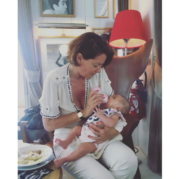 Cendrine Dominguez et sa petite fille prénommée Java. Photo publiée sur Instagram, au mois de septembre 2016