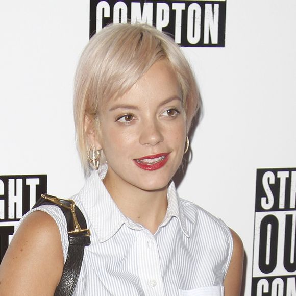 Lily Allen à l'avant-première du film "Straight Outta Compton" à Londres, le 20 août 2015.