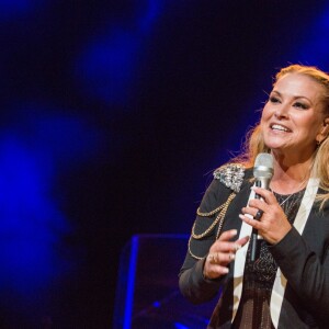 Exclusif - Anastacia donne un concert à Bruxelles, le 19 octobre 2014.