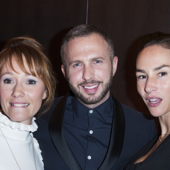 Vanessa Demouy et des invités lors de la soirée de réouverture de l'Emporio Armani Caffé au 149 boulevard Saint-Germain à Paris, le 13 octobre 2016