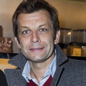 Laurent Mariotte lors de la soirée de réouverture de l'Emporio Armani Caffé au 149 boulevard Saint-Germain à Paris, le 13 octobre 2016