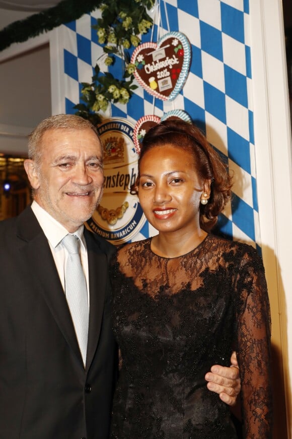 Gérard Spinelli et sa femme participent à la soirée d'ouverture de la 11ème édition de l'Oktoberfest au Café de Paris, à Monaco, le 14 octobre 2016.