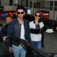 Cheryl Fernandez-Versini (Cheryl Cole) et son mari Jean-Bernard Fernandez-Versini vont prendre un avion à l'aéroport de Nice, le 16 mai 2015.