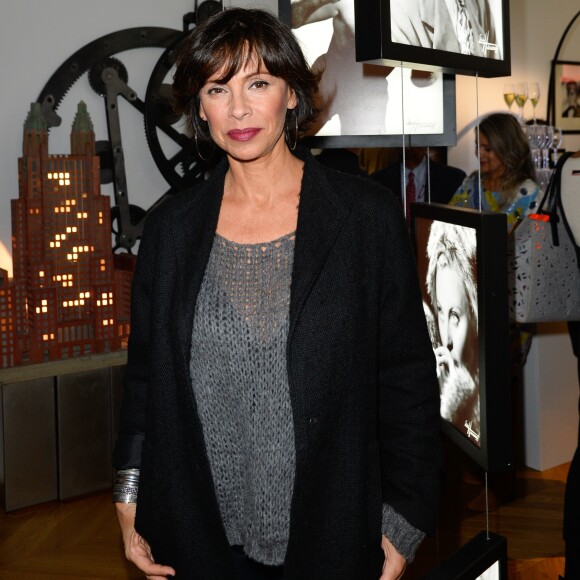 Exclusif - Mathilda May - Soirée de la présentation du "Nouvel écrin Studio Harcourt" à Paris le 17 octobre 2016. Le mythique studio photo parisien revient dans son quartier d'origine, le XVIème arrondissement, et pose ses valises dans un hôtel particulier de la rue de Lota. On y va pour ? Le portrait unique en noir et blanc, le nouvel espace d'exposition et le Café Harcourt by Dalloyau. © Coadic Guirec/Bestimage