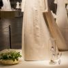 Photo lors de l'inauguration le 17 octobre 2016 au palais royal Drottningholm à Stockholm de l'exposition "Les robes de mariée royales, 1976-2015".