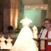 Image de l'inauguration le 17 octobre 2016 au palais royal Drottningholm à Stockholm de l'exposition "Les robes de mariée royales, 1976-2015".