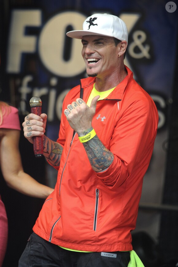 Vanilla Ice en concert pour "Fox & Friends All American" au Rockfeller Center à New York. Le 5 août 2016 © Future-Image / Zuma Press / Bestimage