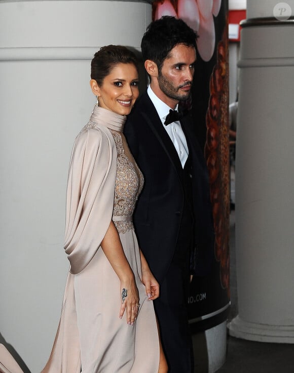Cheryl Fernandez-Versini (Cheryl Cole) et son mari Jean-Bernard Fernandez-Versini rentrent à l'hôtel Martinez après leur soirée à Cannes le 15 mai 2015, lors du 68 ème Festival International du Film de Cannes