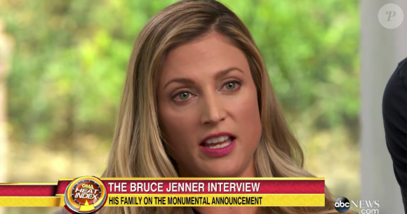 Cassandra Jenner dans l'émission spéciale Bruce Jenner sur ABC. Avril 2015.