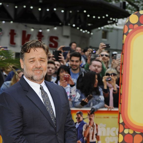 Russell Crowe à la première ‘The Nice Guys' aux cinémas Odeon à Leicester Square à Londres, le 19 mai 2016