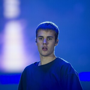 Justin Bieber en concert à Amsterdam dans la cadre de sa tournée "Purpose World Tour". Pays-Bas, le 8 octobre 2016.