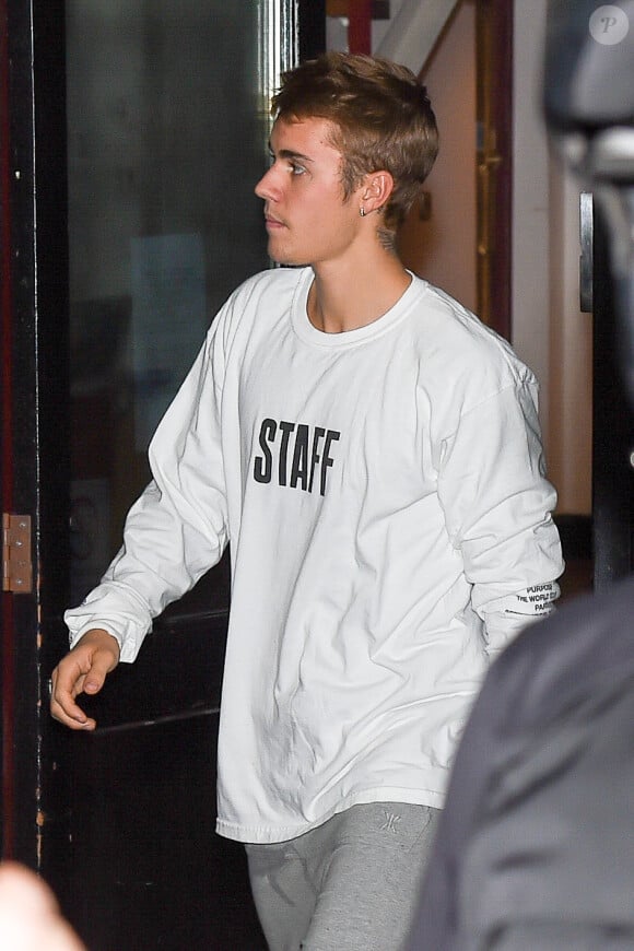 Justin Bieber a passé huit heures dans les studios de Parr Street à Londres, le 19 octobre 2016