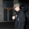 Justin Bieber quitte le Tattu Bar & Restaurant à Manchester, le 20 octobre 2016