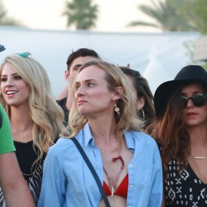 Diane Kruger, Joshua Jackson et Nina Dobrev au 5e jour du Festival de "Coachella Valley Music and Arts" à Indio Le 18 avril 2015
