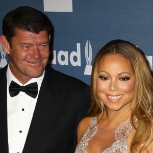 Mariah Carey et son fiancé James Packer à la 27ème soirée annuelle Glaad Media à The Waldorf-Astoria à New York. Les amoureux devraient se dire oui dans le cadre de la télé­réa­lité de la diva, actuel­le­ment en tour­nage. le 14 mai 2016 © Nancy Kaszerman via Bestimage14/05/2016 - New York