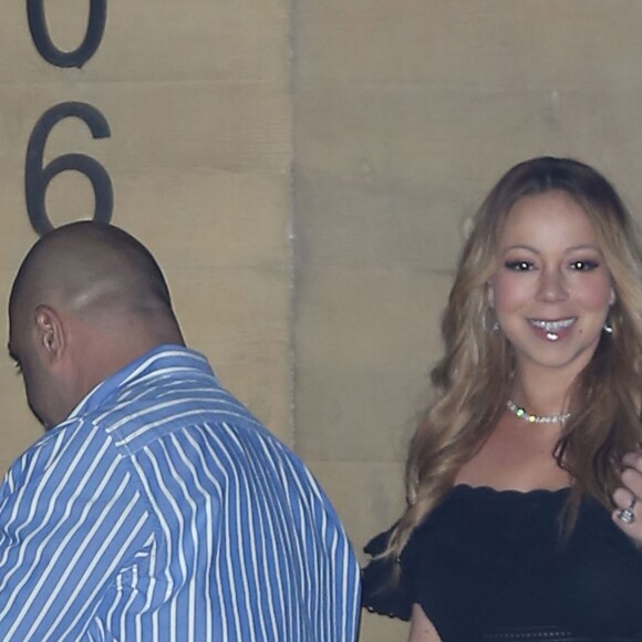 Mariah Carey à la sortie du restaurant Nobu à Malibu, le 18 octobre 2016