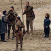 Peter Dinklage et Kit Harington sur le tournage de la série "Game of Thrones 7" à Zumaia le 24 octobre 2016.