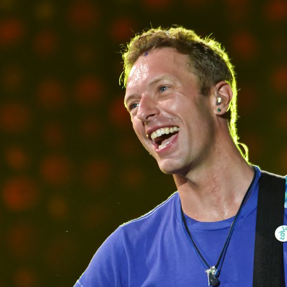 Chris Martin en concert au Palais Nikaia à Nice le 24 mai 2016. © Lionel Urman / Bestimage