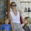 Exclusif -  Gwyneth Paltrow et ses enfants Apple et Moses en vacances dans la maison de l'acteur Americain Michael Douglas a Majorque en Espagne le 11 juillet 2013
