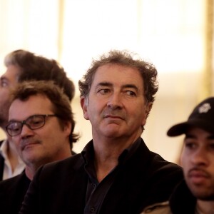 Axel Bauer et François Morel - Audrey Azoulay a fait commandeur de l'Ordre des Arts et des Lettres Louis Chedid dans le salon du ministère de la Culture à Paris, le 25 Octobre 2016. © Dominique Jacovides/Bestimage