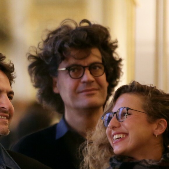 Le chanteur M (Matthieu Chedid) - Audrey Azoulay a fait commandeur de l'Ordre des Arts et des Lettres Louis Chedid dans le salon du ministère de la Culture à Paris, le 25 Octobre 2016. © Dominique Jacovides/Bestimage