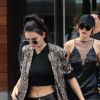 Gigi Hadid et Kendall Jenner quittent l'appartement de Gigi à New York le 24 juillet 2016.