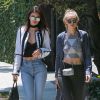 Kendall Jenner est allée déjeuner avec sa mère Kris Jenner et sa meilleure amie Gigi Hadid au restaurant Zinque à West Hollywood, le 2 juin 2016