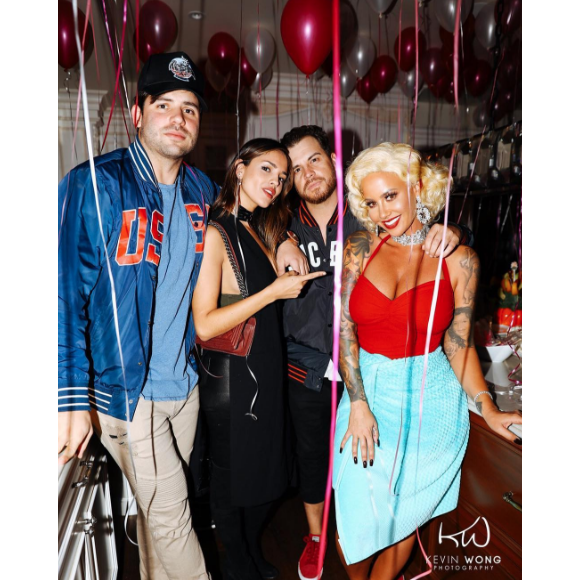 Amber Rose a publié les photos de sa pool-party d'anniversaire sur sa page Instagram. Photo publiée sur Instagram le 24 octobre 2016