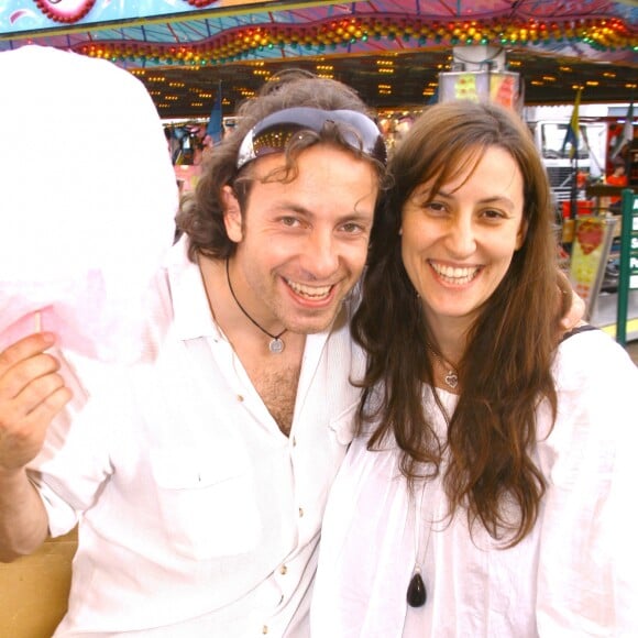 Philippe Candeloro et Olivia à Paris, en 2008.