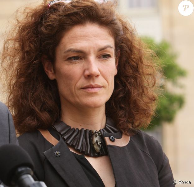 Chantal Jouanno (porte-parole de l'UDI) au palais de l'Elysée le 25 juin 2016, après sa rencontre avec François Hollande, Manuel Valls et Jean-Marc Ayrault.