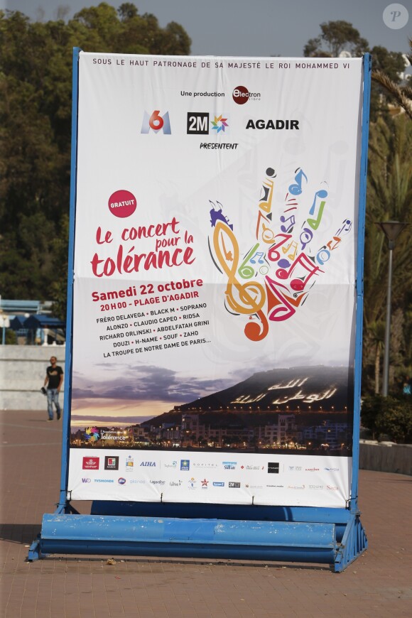 Exclusif - Illustration - Backstage, balance et conférence de presse du 11ème concert de la Tolérance à Agadir le 22 octobre 2016. Le concert sera diffusé le samedi 5 novembre 2016 à 20h50 sur la chaine W9.