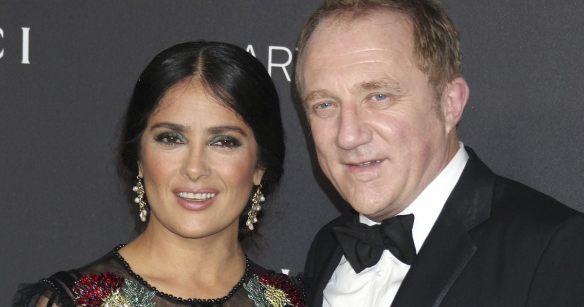  Salma  Hayek et son mari  Francois Henri Pinault au gala 