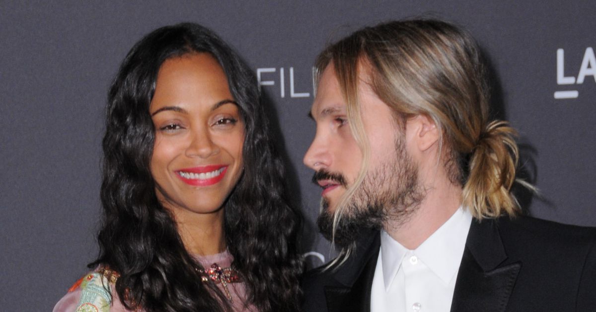 Zoe Saldana et son mari Marco Perego au gala LACMA Art + Film à Los Angeles, le 29 octobre 2016 Zoe Saldana et son mari Marco Perego au gala LACMA Art + Film à Los Angeles, le 29 octobre 2016