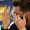 Benoît Paire est apparu très éprouvé moralement et au bord des larmes après sa défaite au premier tour du BNP Paribas Masters à Paris le 31 octobre 2016. © Cyril Moreau / Veeren / Bestimage