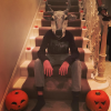 Cathy Guetta a publié une photo de ses enfants Tim Elvis et Angie déguisés pour Halloween, sur sa page Instagram, le 1 er novembre 2016