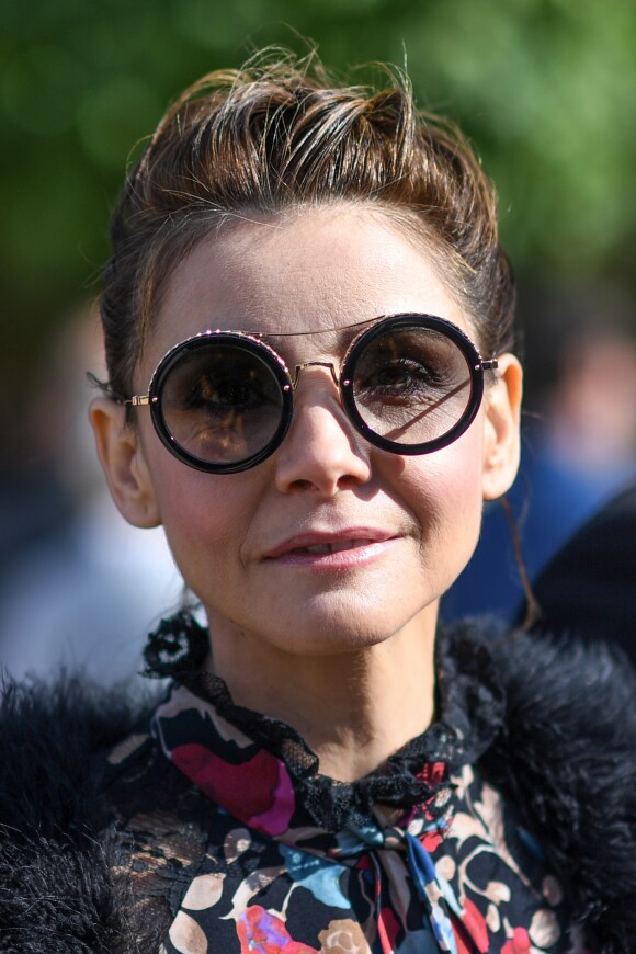 Clotilde Courau - People arrivant au défilé de mode "Elie Saab", collection prêt-à-porter Printemps-Eté 2017 à Paris, le 1er octobre 2016.